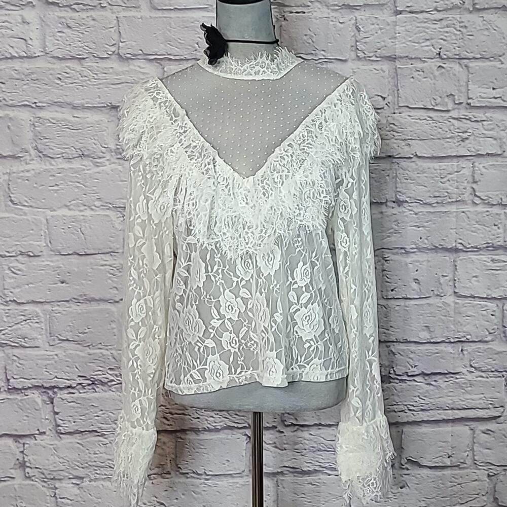 Like an Angel fairycore lace blouse